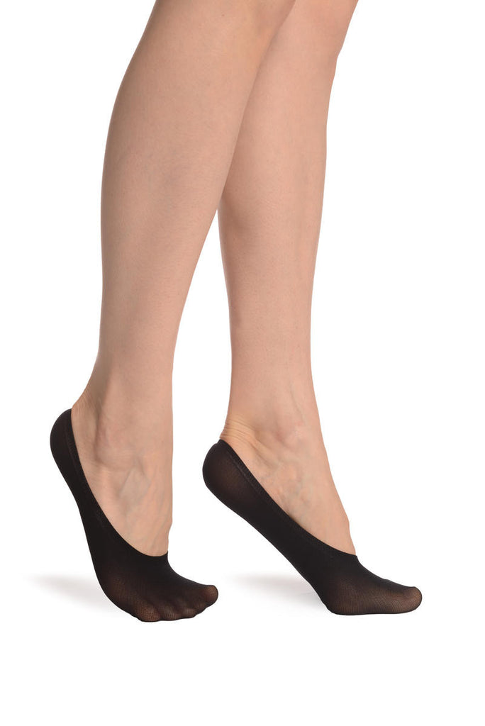liss kiss Black Invisible 20 Den Footsies Socks - Footsies Socks