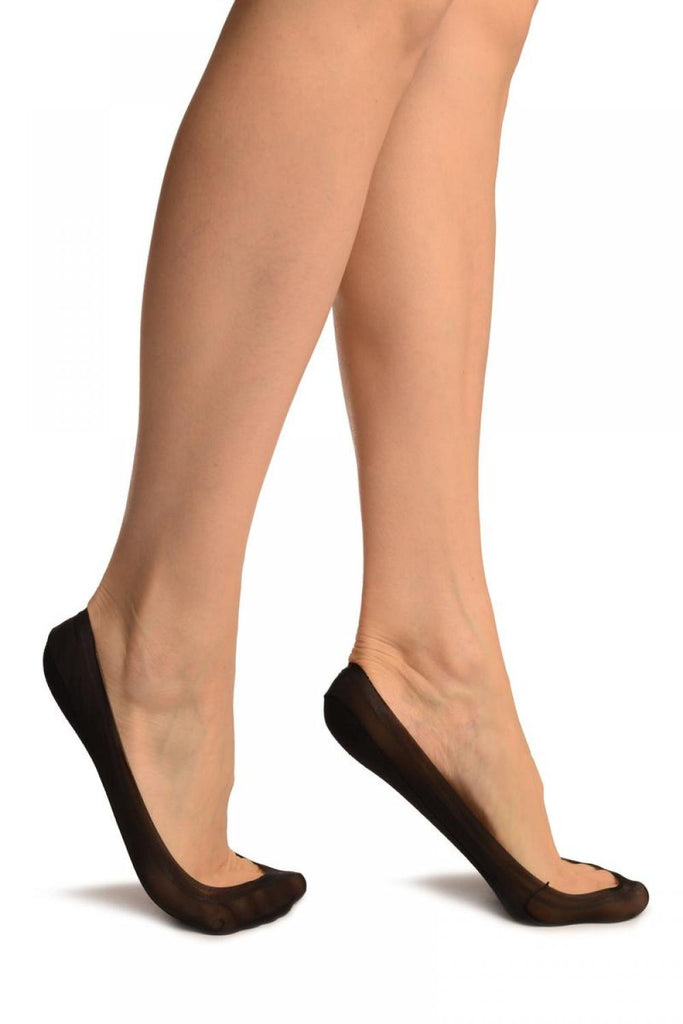 liss kiss Black Low Rise With Silicon Grip & Cotton Sole Footsies - Footsies Socks