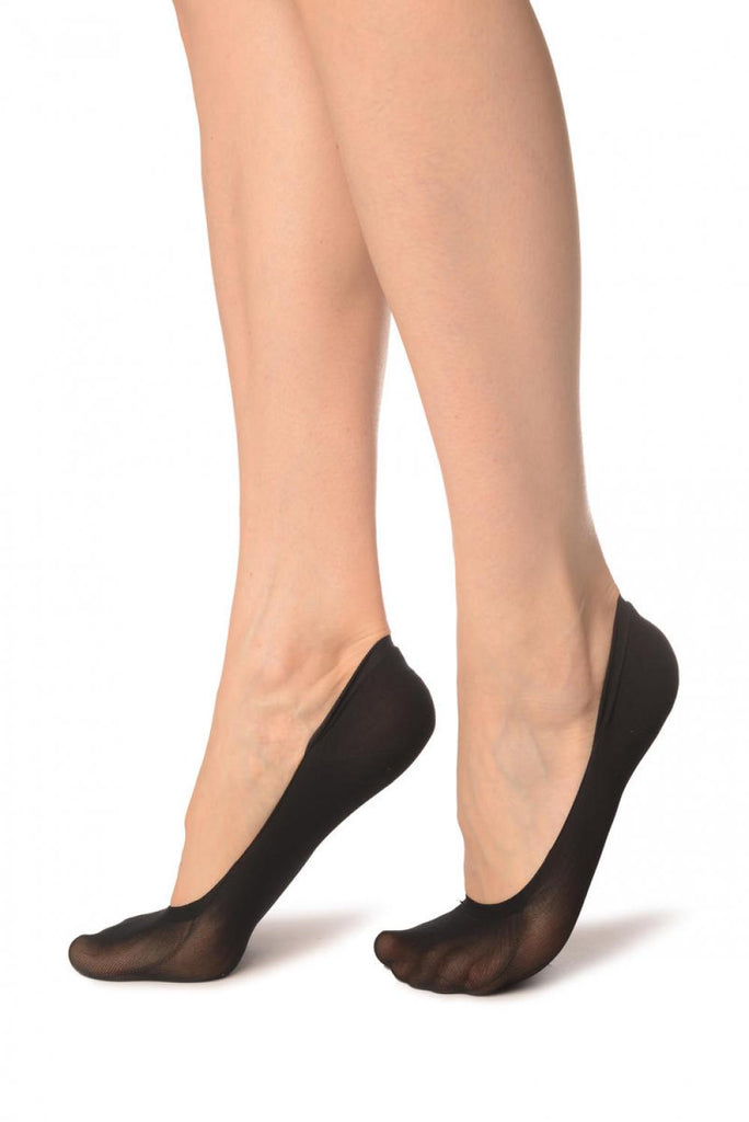 Liss Kiss Black Opaque Footies 40 Den - Footsies Socks