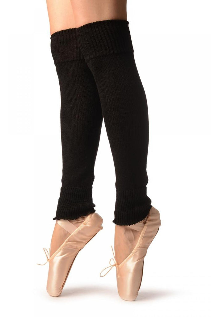 Liss Kiss Black Plain Dance/Ballet Leg Warmers - Leg Warmers