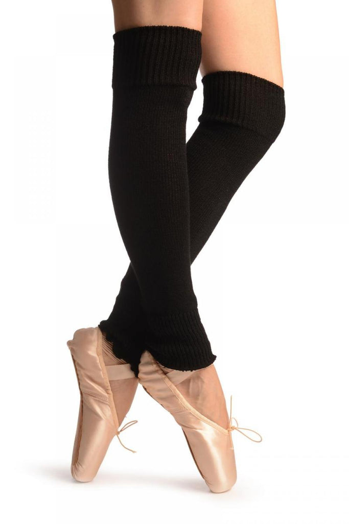 liss kiss Black Plain Dance/Ballet Leg Warmers - Leg Warmers