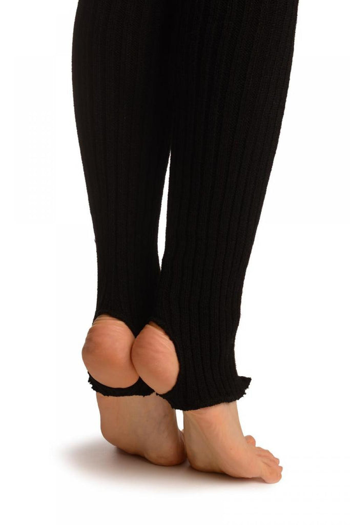 Liss Kiss Black Stirrup Dance/Ballet Leg Warmers - Leg Warmers