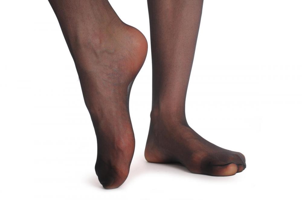 Liss Kiss Black Stockings With Adjustable Suspender Belt - Stockings