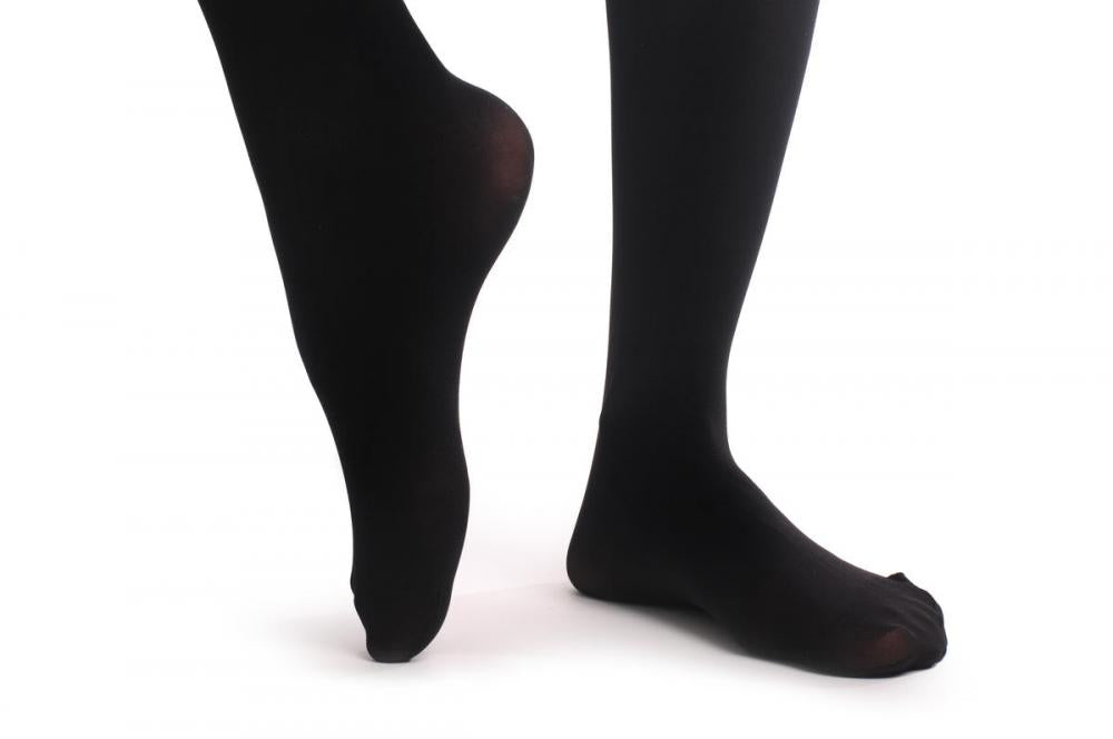 Liss Kiss Black With Diamante Crystals Cross - Tights