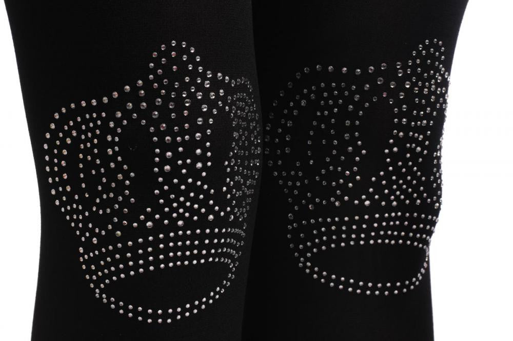 Liss Kiss Black With Diamante Crystals Crown - Tights