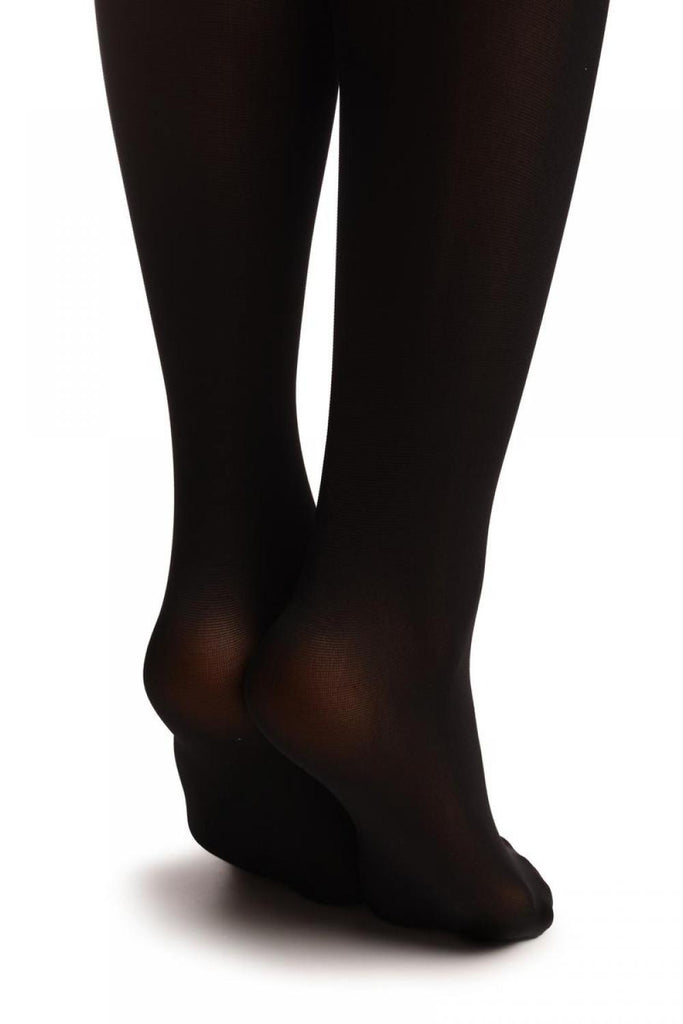 Liss Kiss Black With Floral Top And Grey Raffle Silicon Garter - Hold Ups