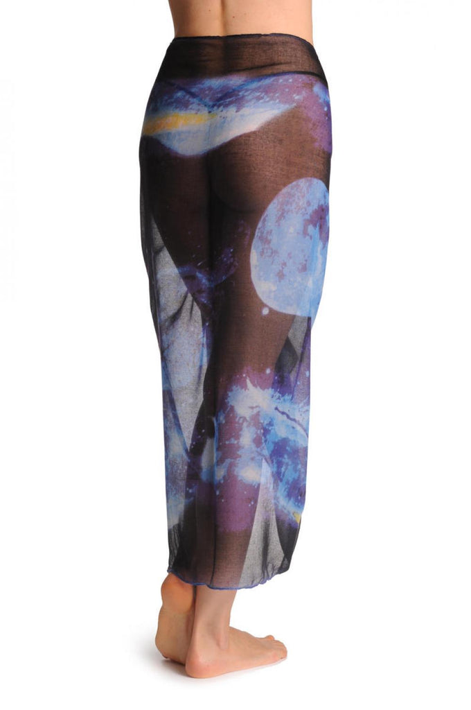 Liss Kiss Blue Galaxy Unisex Scarf & Beach Sarong - Scarf