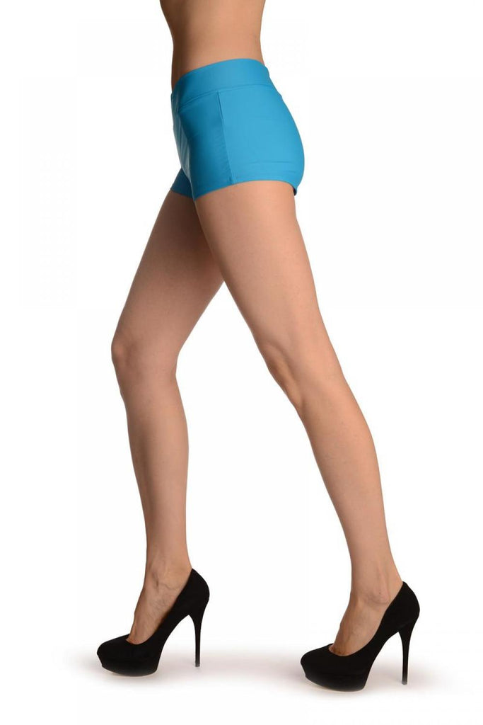 Liss Kiss Blue Women's Stretchy Yoga Panty Shorts - Shorts