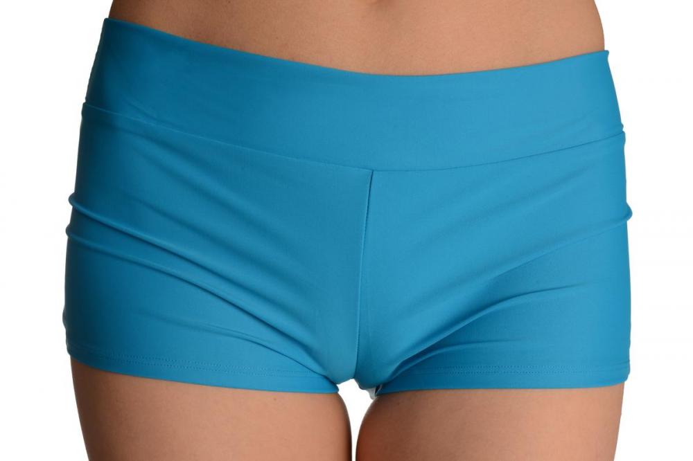 liss kiss Blue Women's Stretchy Yoga Panty Shorts - Shorts