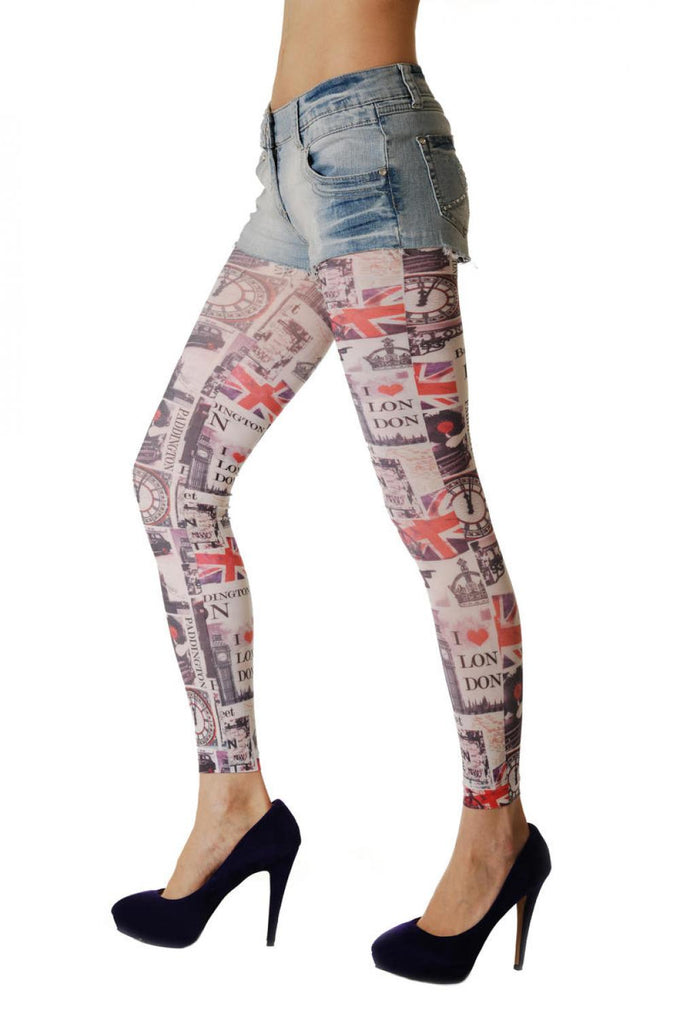 liss kiss Brief Time In London Camden Tube Map Footless - Tights Footless