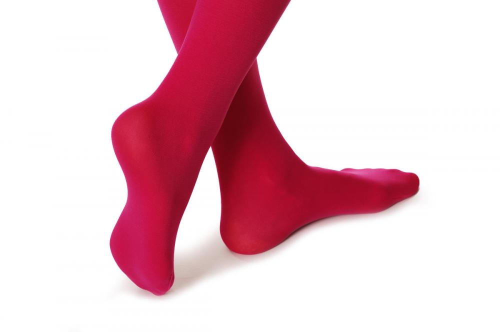 Liss Kiss Bright Pink Plain Luxury Quality 40 Denier - Tights