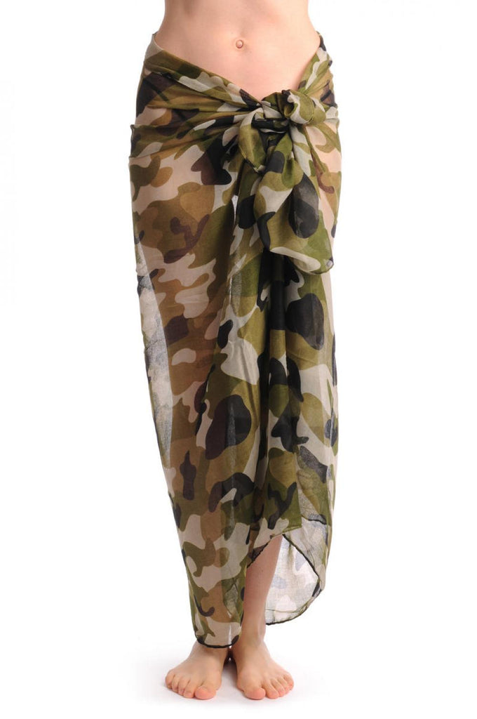 Liss Kiss Camouflage Unisex Scarf & Beach Sarong - Scarf