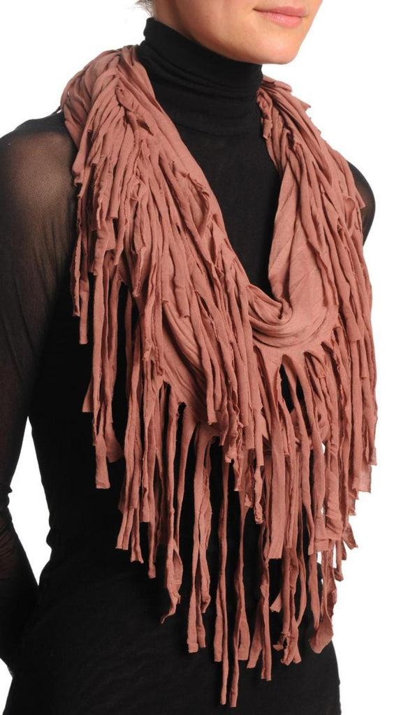Liss Kiss Catawba Grape With Tassels Snood Scarf - Snood