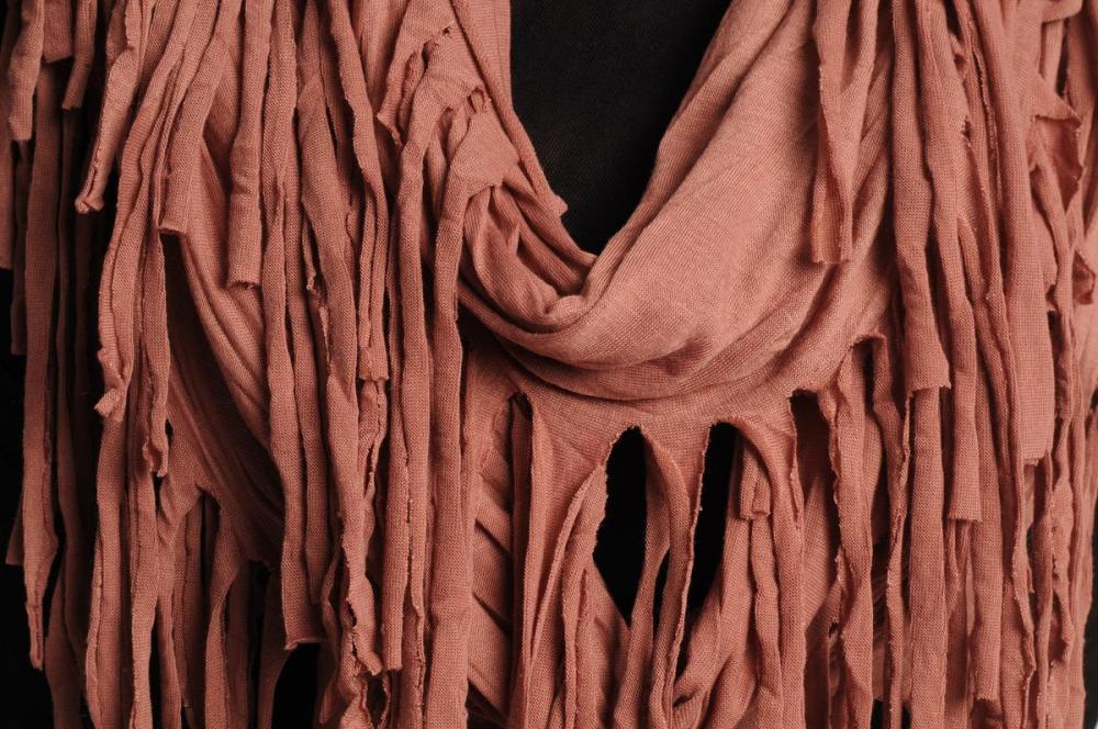 Liss Kiss Catawba Grape With Tassels Snood Scarf - Snood