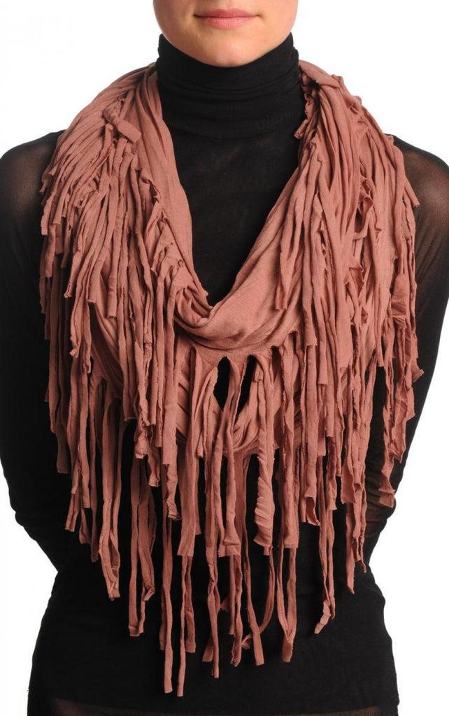 liss kiss Catawba Grape With Tassels Snood Scarf - Snood