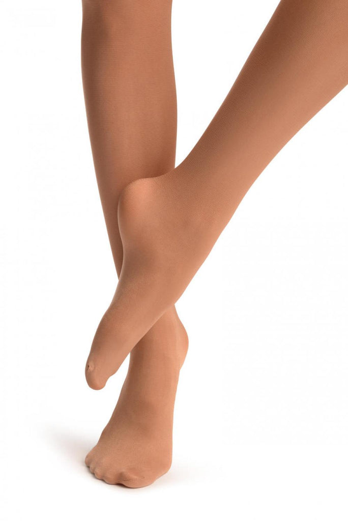 Liss Kiss Chestnut Full Foot Dance Tights 80 Den - Dance Tights