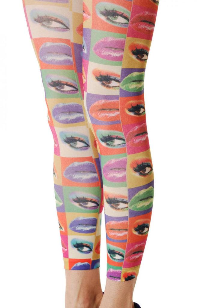 Liss Kiss Colourful Lips & Eyes Footless - Tights Footless