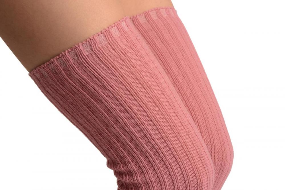 Liss Kiss Crepe Pink Stirrup Dance/Ballet Leg Warmers - Leg Warmers