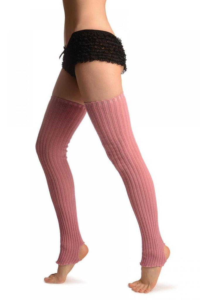 liss kiss Crepe Pink Stirrup Dance/Ballet Leg Warmers - Leg Warmers