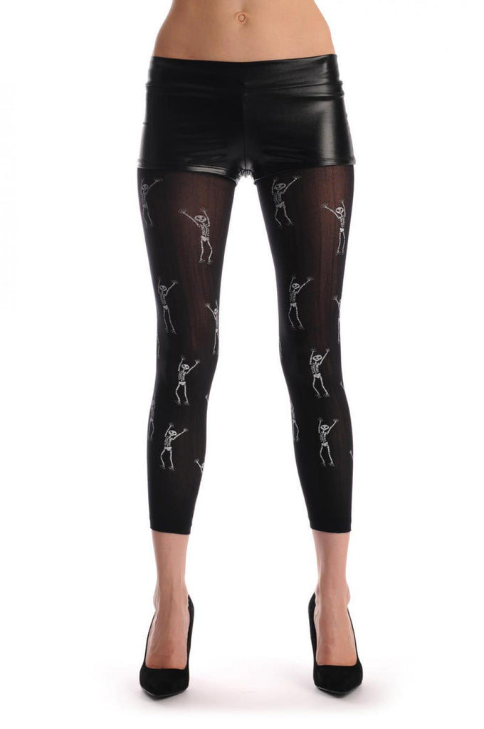 liss kiss Dancing Halloween Skeletons Footless - Tights Footless