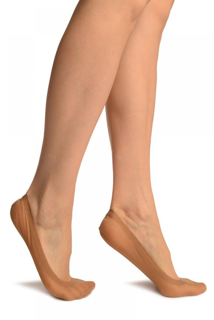 liss kiss Dark Beige Low Rise With Silicon Grip & Cotton Sole Footsies - Footsies Socks