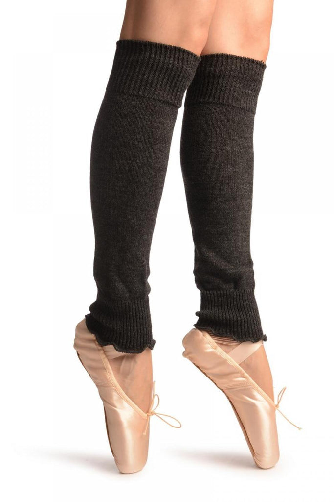 Liss Kiss Dark Grey Plain Dance/Ballet Leg Warmers - Leg Warmers