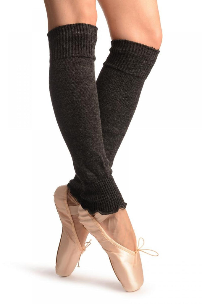 liss kiss Dark Grey Plain Dance/Ballet Leg Warmers - Leg Warmers