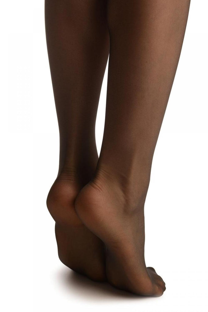 Liss Kiss Dark Grey With Tile Lace Top & Faux Pearl Suspenders - Tights