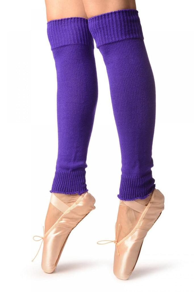Liss Kiss Electric Indigo Plain Dance/Ballet Leg Warmers - Leg Warmers
