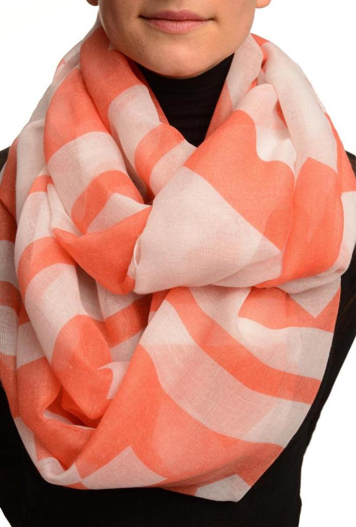 liss kiss Extra Large Red Geometrical Pattern Mix Snood Scarf - Snood