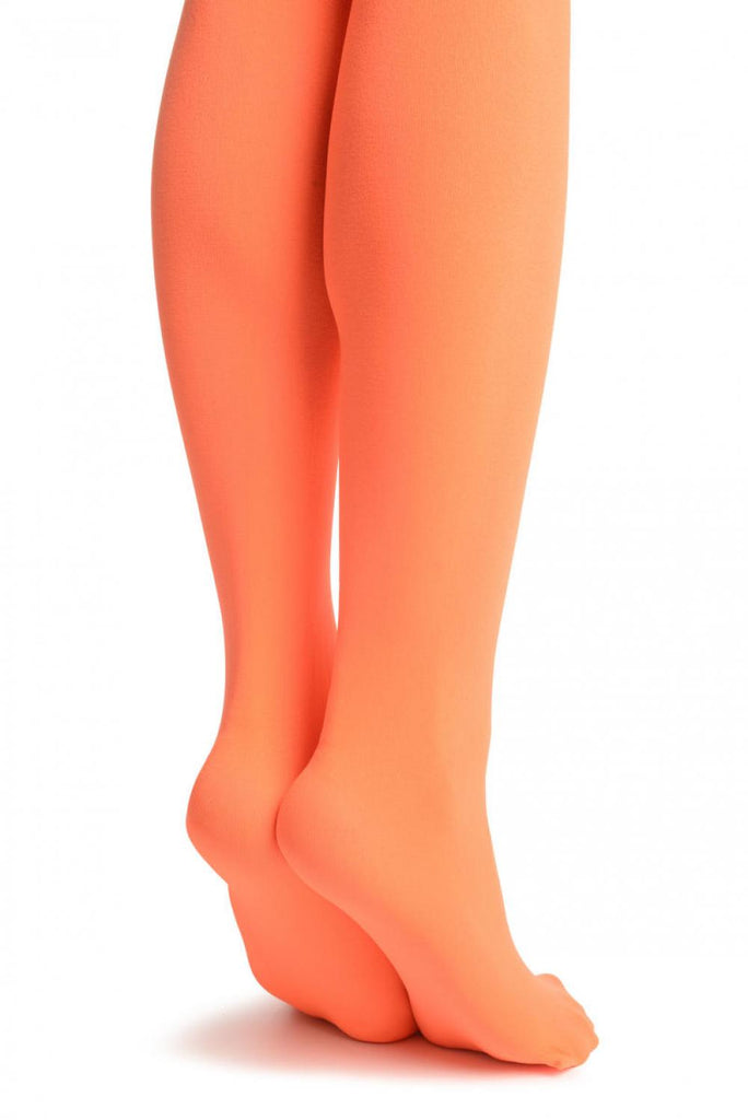 Liss Kiss Fluorescent Orange Plain Opaque 40 Den - Hold Ups