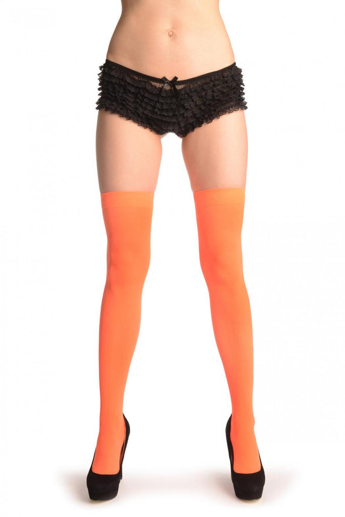 Liss Kiss Fluorescent Orange Plain Opaque 40 Den - Hold Ups