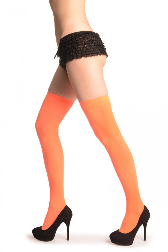 Liss Kiss Fluorescent Orange Plain Opaque 40 Den - Hold Ups
