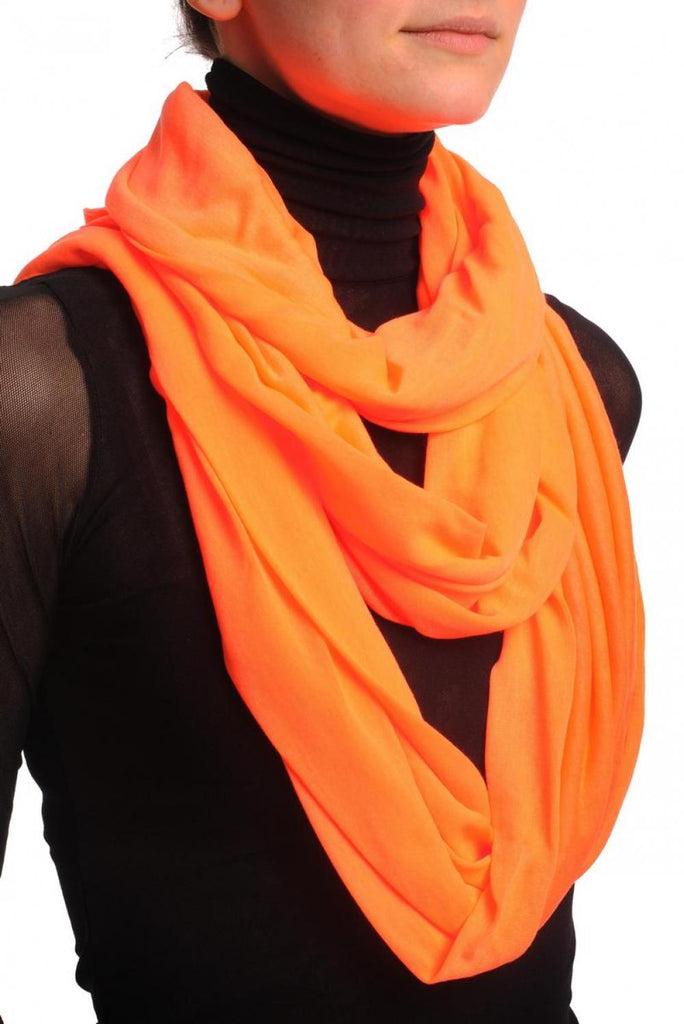 Liss Kiss Fluorescent Orange Two Or Three Loops Snood - Scarf