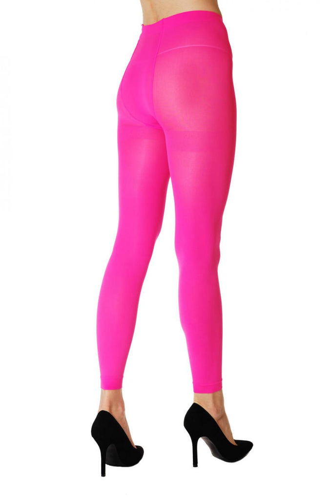 Liss Kiss Fluorescent Pink Footless - Tights Footless