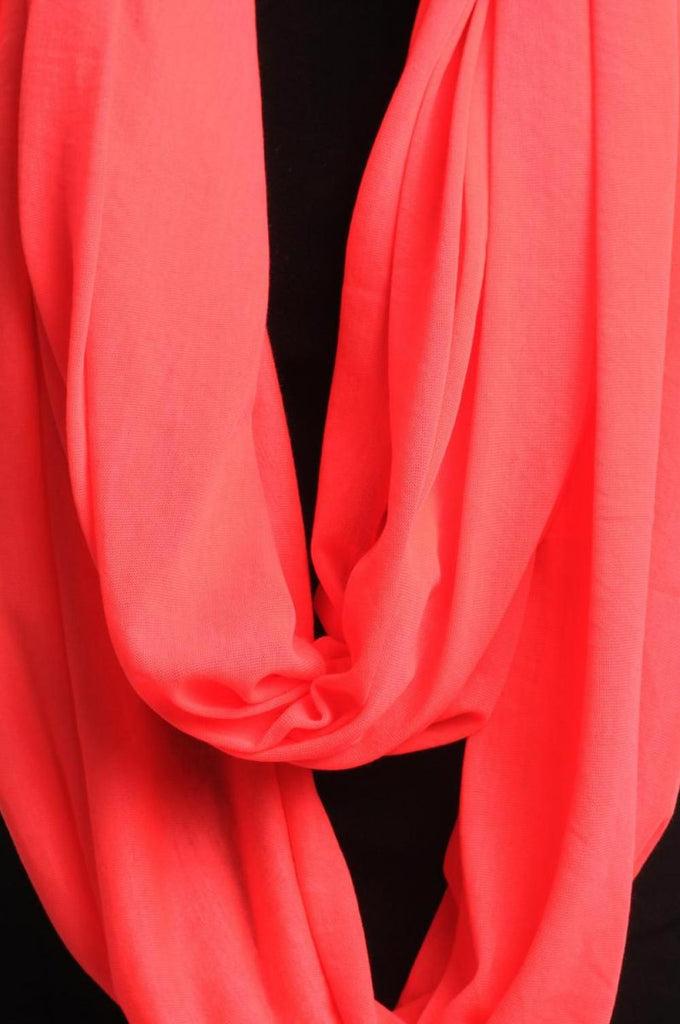 Liss Kiss Fluorescent Pink Two Or Three Loops Snood - Scarf