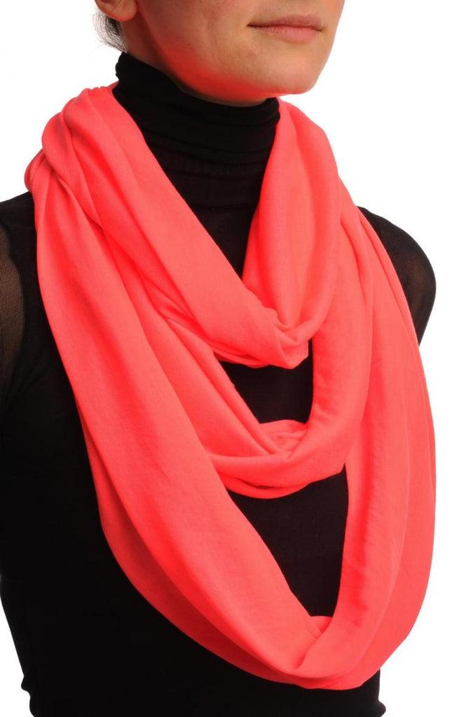 Liss Kiss Fluorescent Pink Two Or Three Loops Snood - Scarf