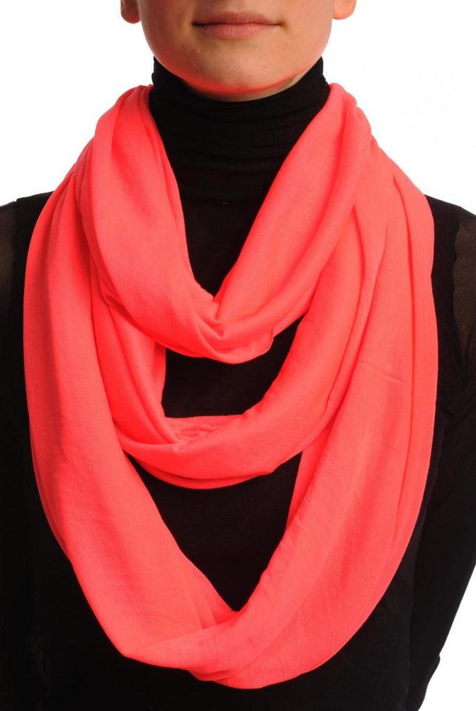 liss kiss Fluorescent Pink Two Or Three Loops Snood - Scarf