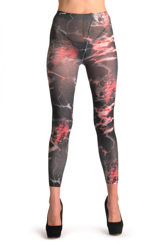 Liss Kiss Gothic Alchemy Angel Footless - Tights Footless