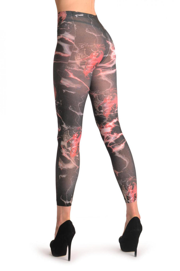 Liss Kiss Gothic Alchemy Angel Footless - Tights Footless