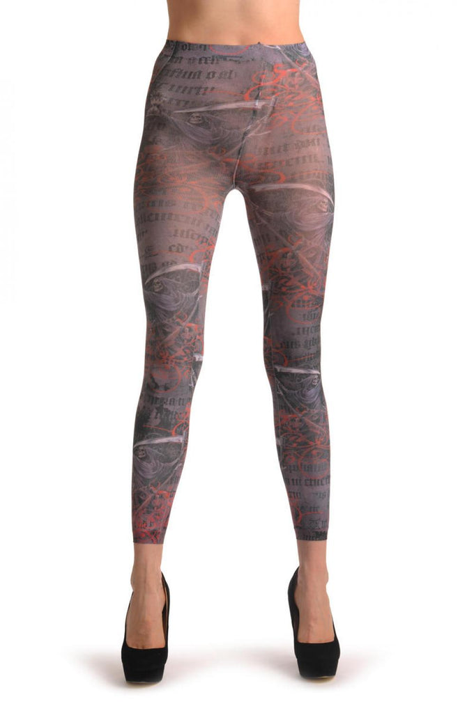 Liss Kiss Gothic Alchemy Death & Lyrics Footless - Tights Footless