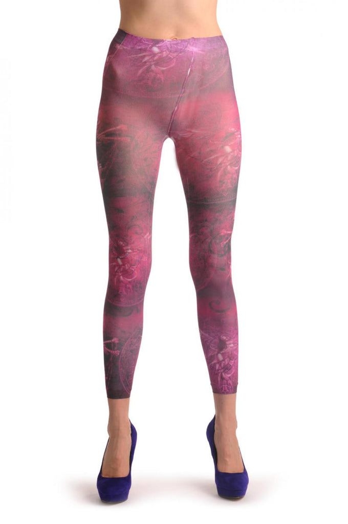 Liss Kiss Gothic Alchemy Pink Fairy Footless - Tights Footless