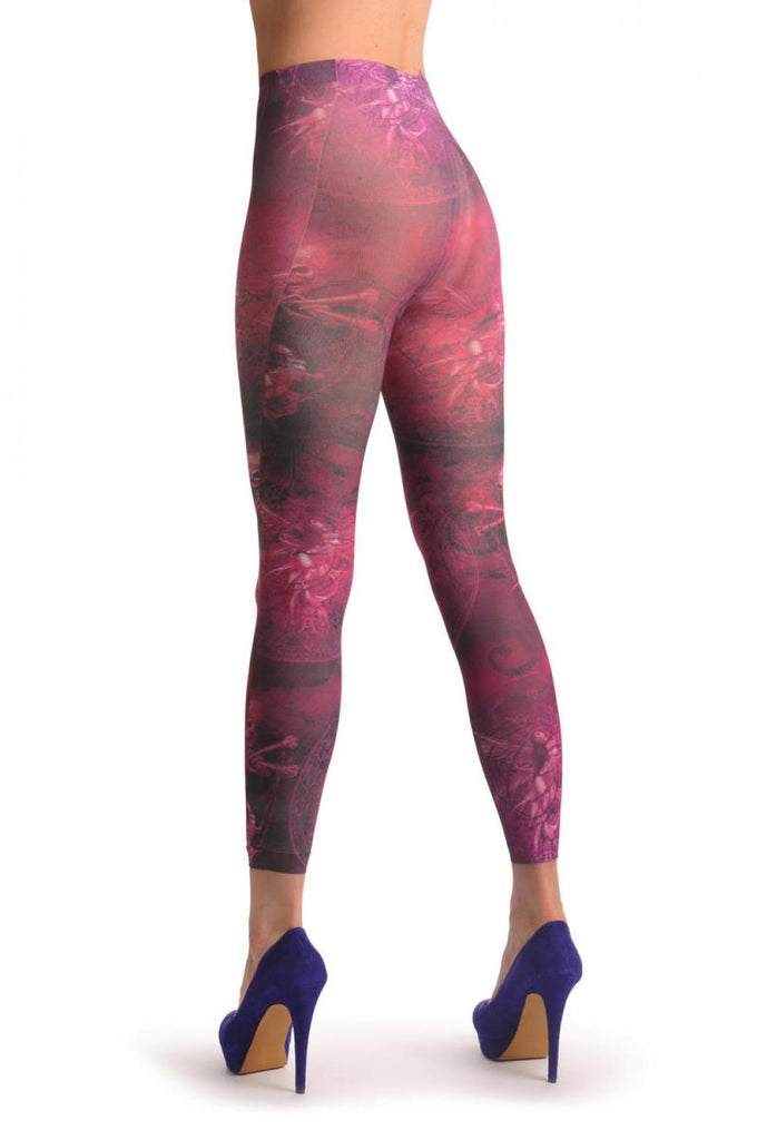 Liss Kiss Gothic Alchemy Pink Fairy Footless - Tights Footless