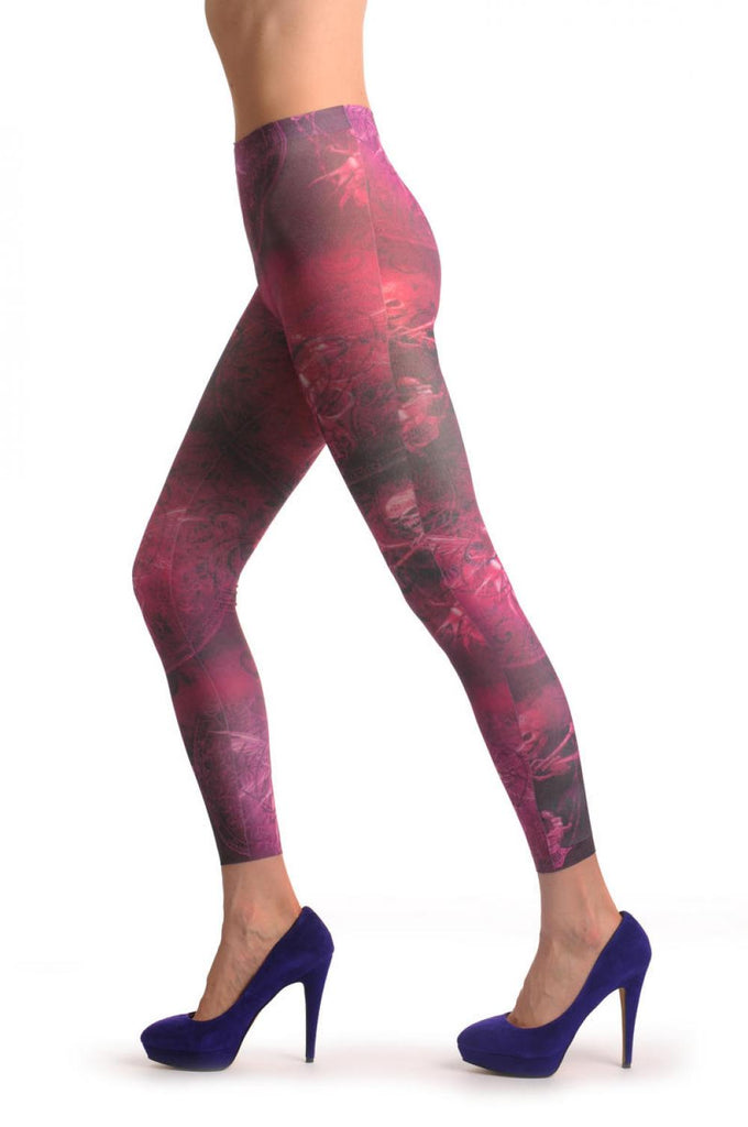 Liss Kiss Gothic Alchemy Pink Fairy Footless - Tights Footless