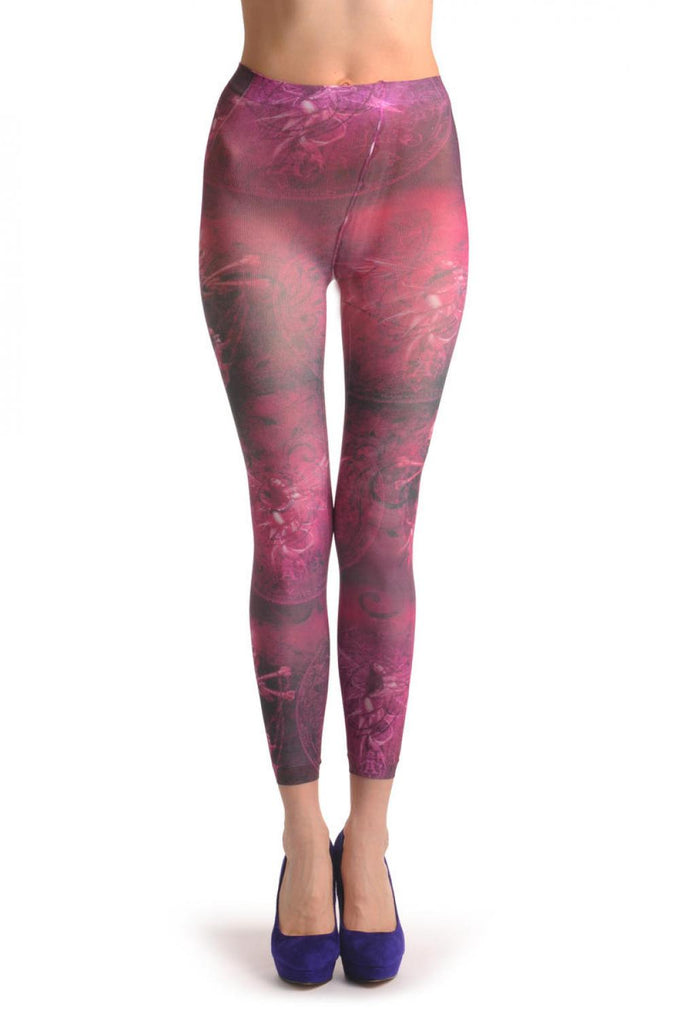 liss kiss Gothic Alchemy Pink Fairy Footless - Tights Footless