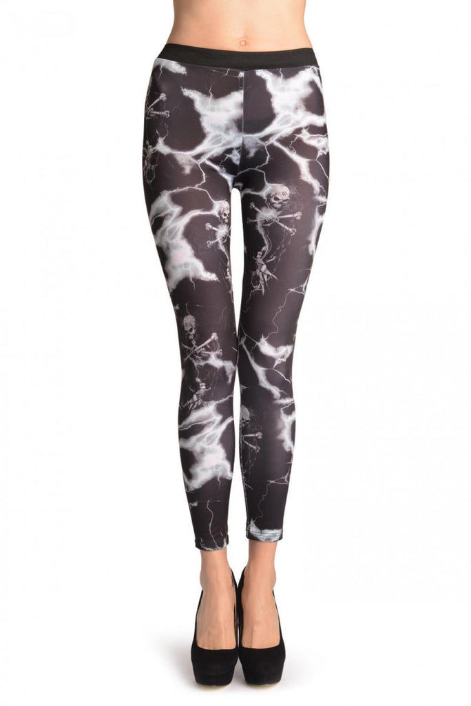 liss kiss Gothic Alchemy Skull & Chained Girl - Leggings