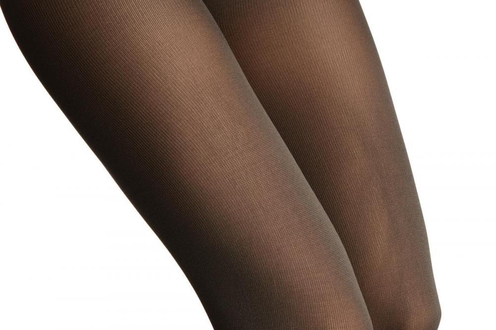 Liss Kiss Grey 120 Denier (Winter) Footless Tights - Tights Footless