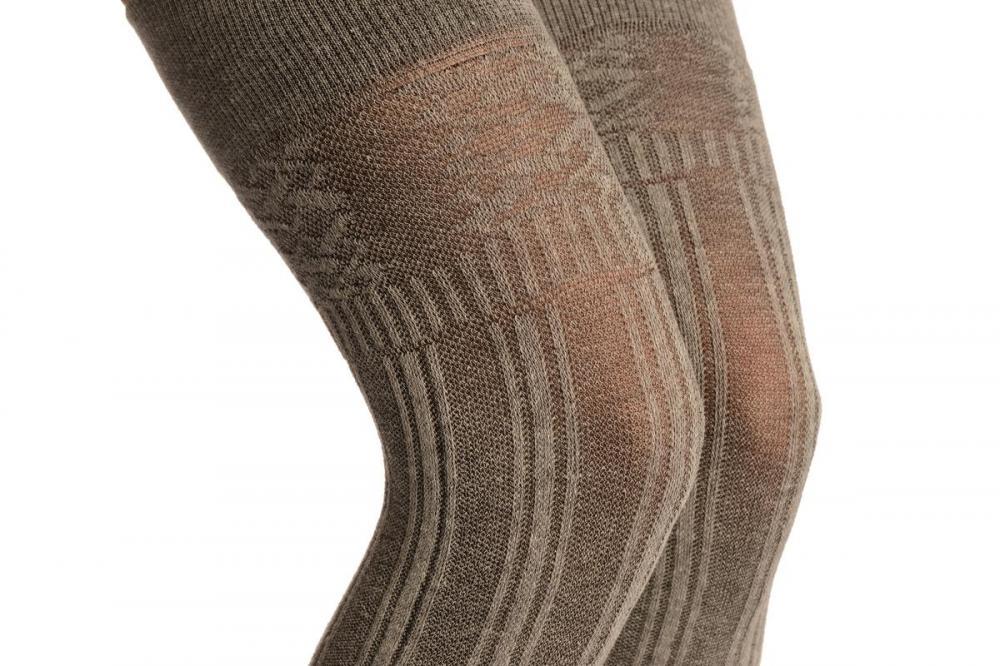 Liss Kiss Grey Ribbed (Winter) Over The Knee - Over The Knee Socks