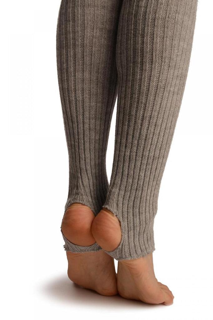 Liss Kiss Grey Stirrup Dance/Ballet Leg Warmers - Leg Warmers