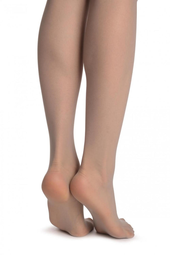 Liss Kiss Grey With Black Woven Roses Top 20 Den - Hold Ups